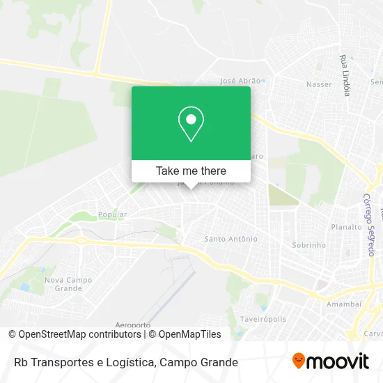 Rb Transportes e Logística map