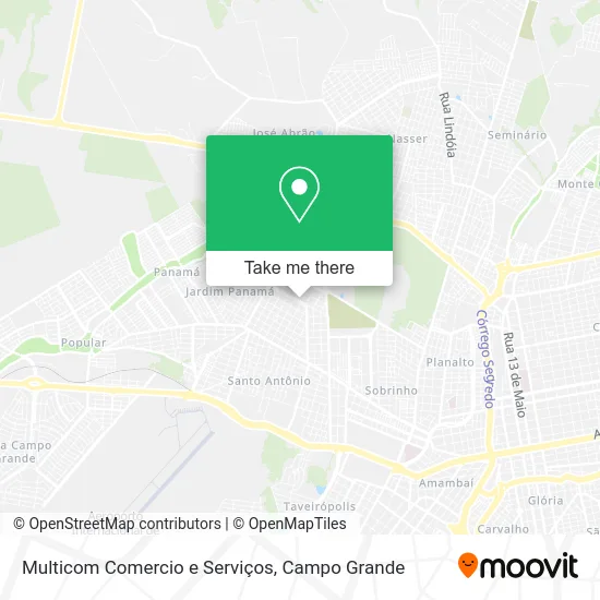 Multicom Comercio e Serviços map