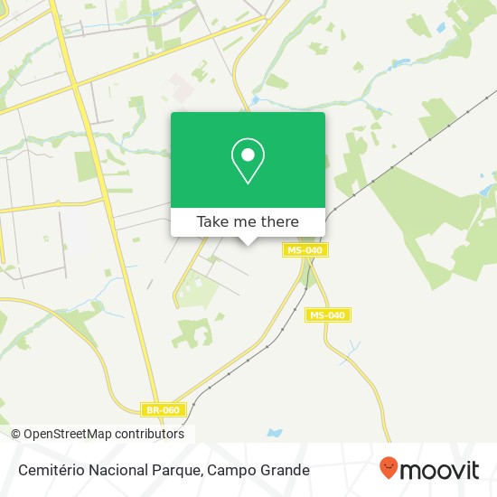 Cemitério Nacional Parque map