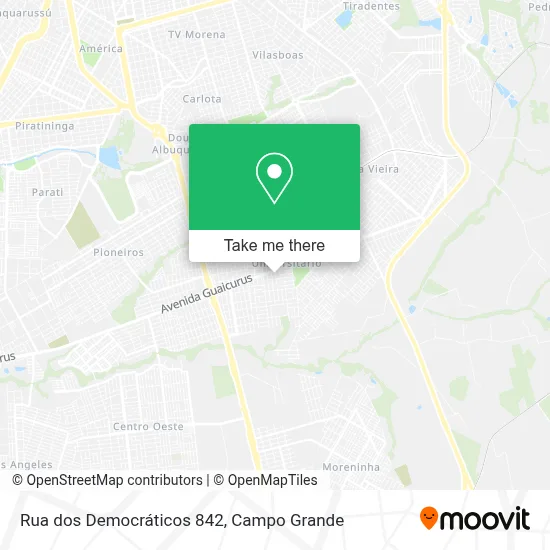 Rua dos Democráticos 842 map