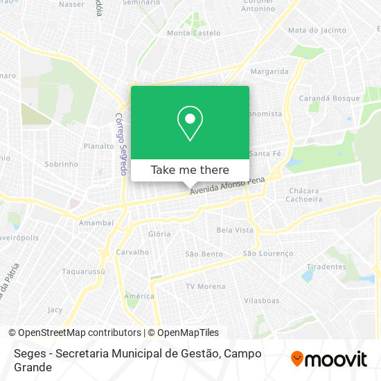 Seges - Secretaria Municipal de Gestão map