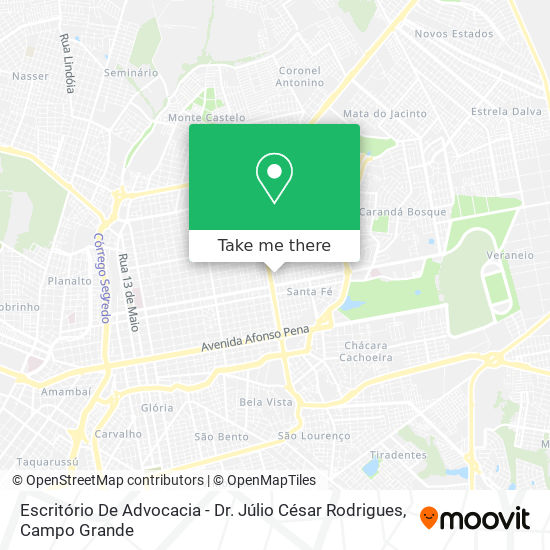 Mapa Escritório De Advocacia - Dr. Júlio César Rodrigues