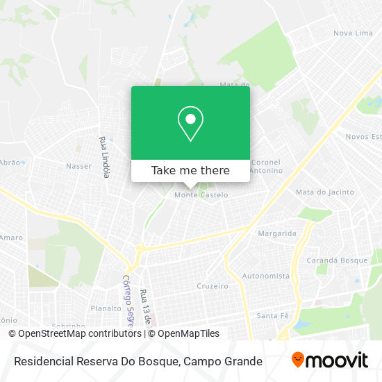 Residencial Reserva Do Bosque map