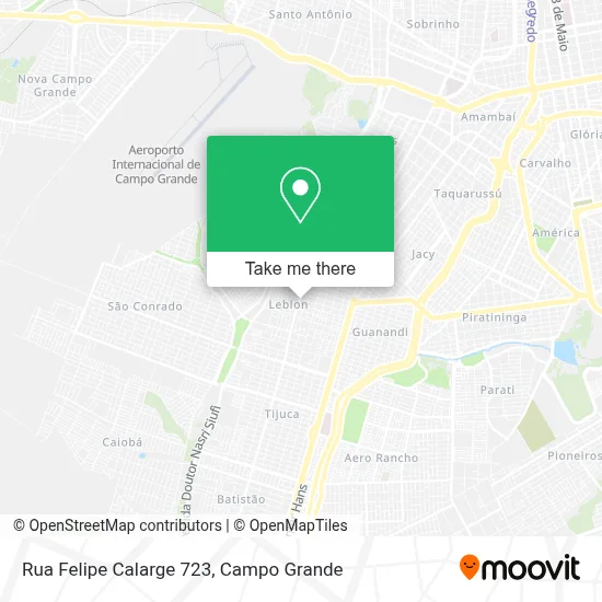 Rua Felipe Calarge 723 map