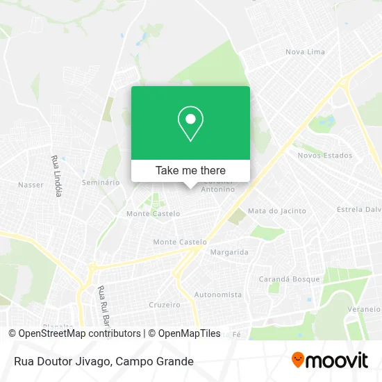 Rua Doutor Jivago map
