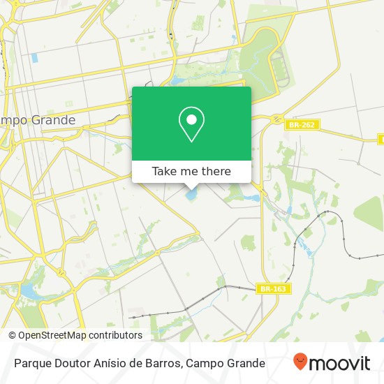 Mapa Parque Doutor Anísio de Barros