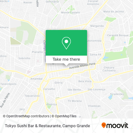 Mapa Tokyo Sushi Bar & Restaurante