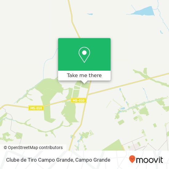 Mapa Clube de Tiro Campo Grande