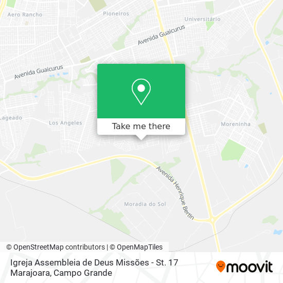 Mapa Igreja Assembleia de Deus Missões - St. 17 Marajoara