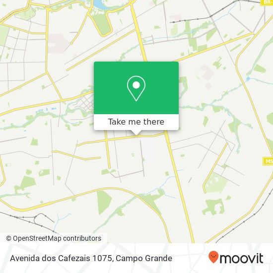 Mapa Avenida dos Cafezais 1075