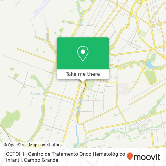 Mapa CETOHI - Centro de Tratamento Onco Hematológico Infantil