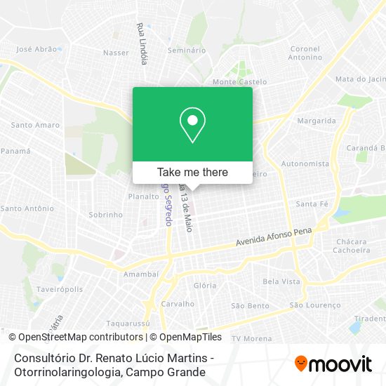 Consultório Dr. Renato Lúcio Martins - Otorrinolaringologia map