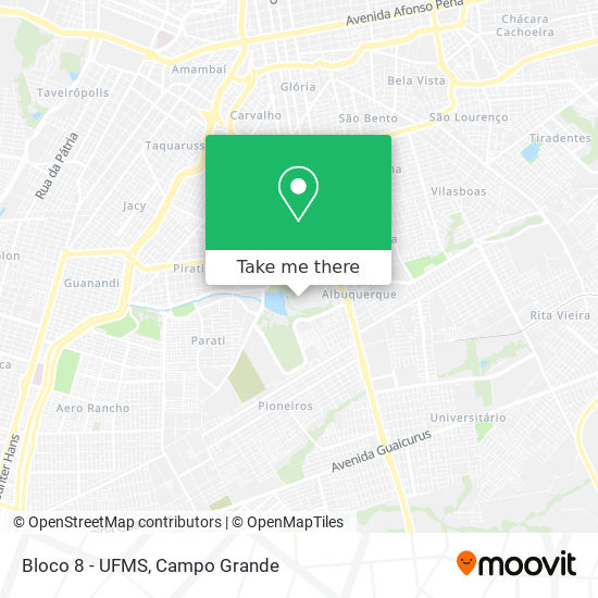 Bloco 8 - UFMS map
