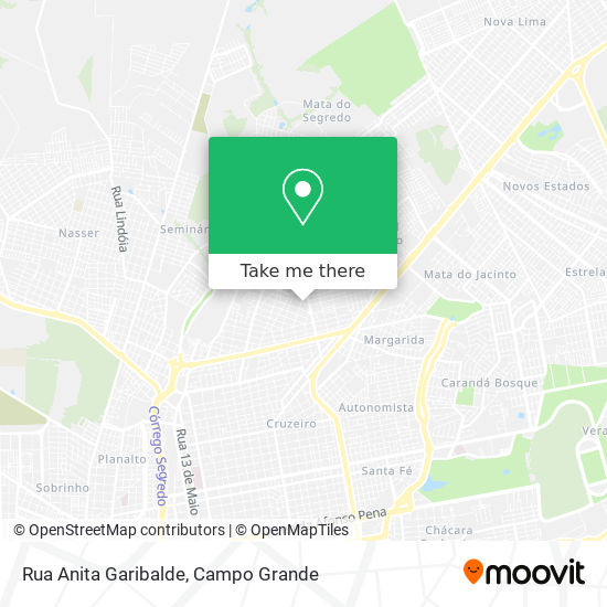 Rua Anita Garibalde map