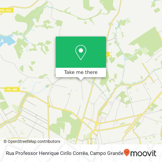 Rua Professor Henrique Cirílo Corrêa map