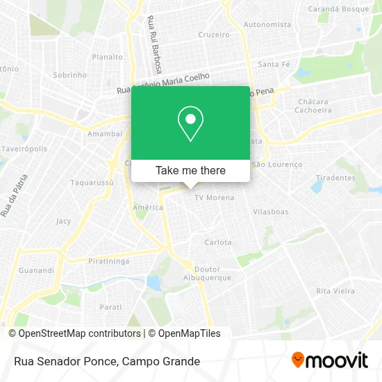 Rua Senador Ponce map