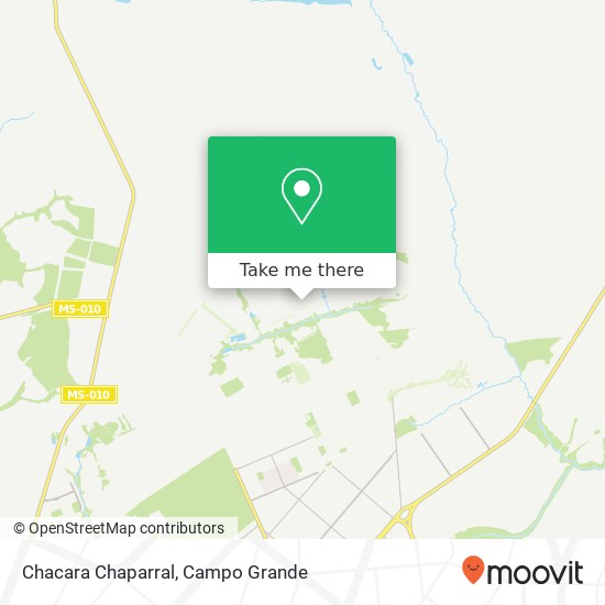 Mapa Chacara Chaparral