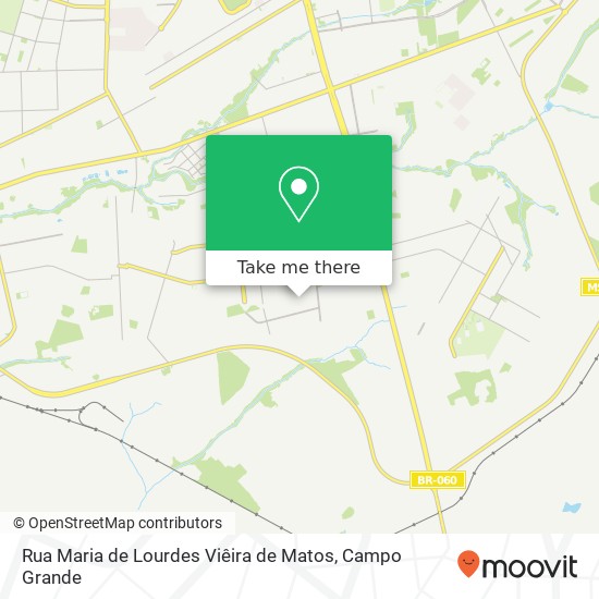 Mapa Rua Maria de Lourdes Viêira de Matos