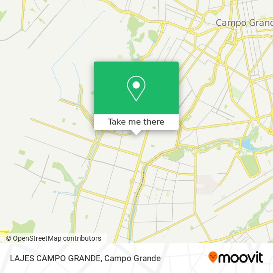 Mapa LAJES CAMPO GRANDE