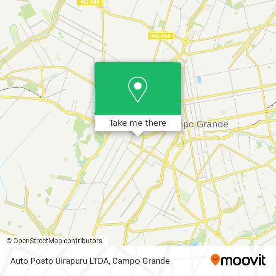 Mapa Auto Posto Uirapuru LTDA