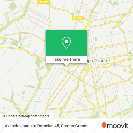 Mapa Avenida Joaquim Dornelas 45