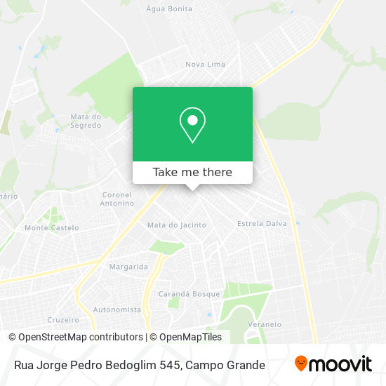 Rua Jorge Pedro Bedoglim 545 map