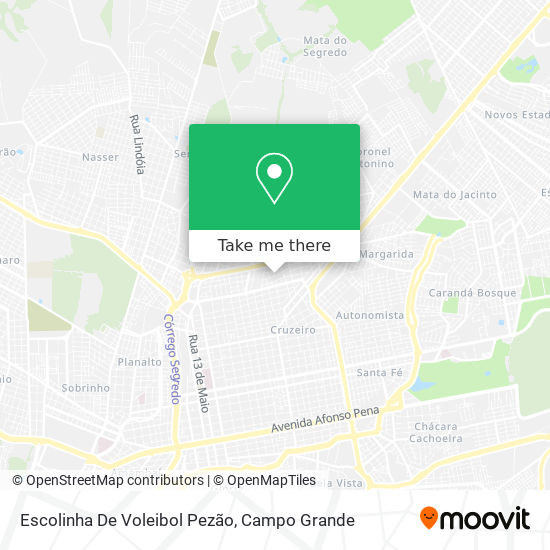 Escolinha De Voleibol Pezão map