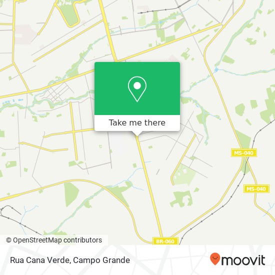 Rua Cana Verde map