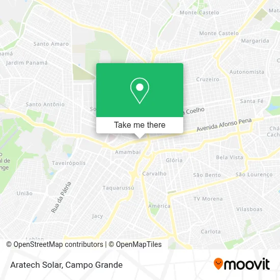 Aratech Solar map