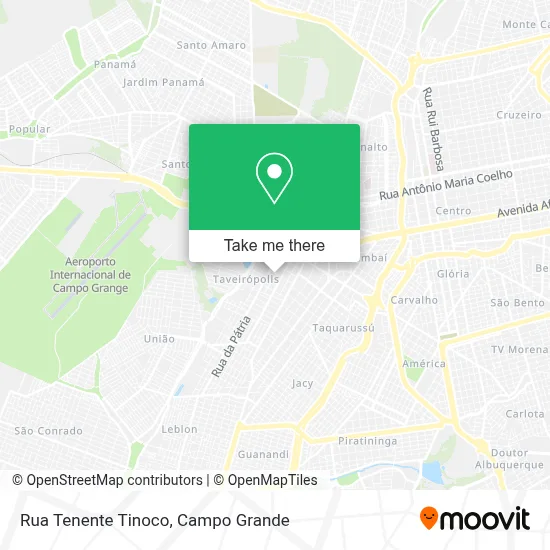 Rua Tenente Tinoco map