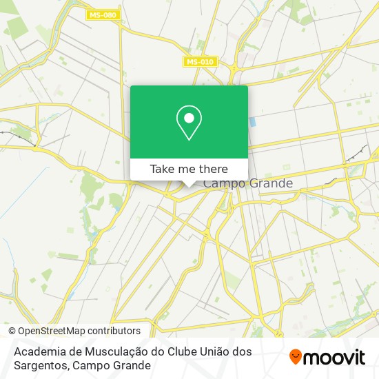 Academia de Musculação do Clube União dos Sargentos map