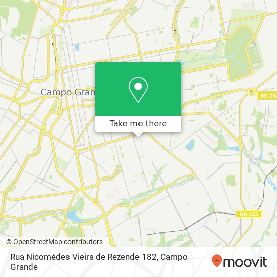 Rua Nicomédes Vieira de Rezende 182 map