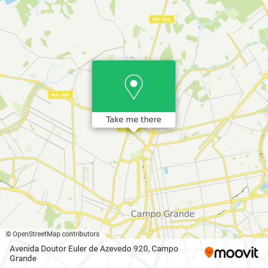 Avenida Doutor Euler de Azevedo 920 map