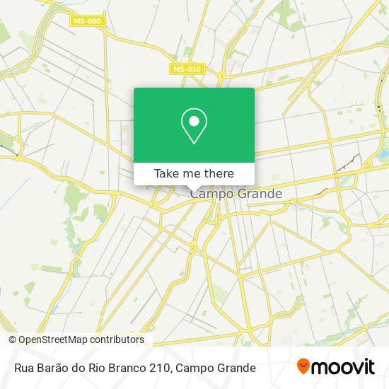 Mapa Rua Barão do Rio Branco 210