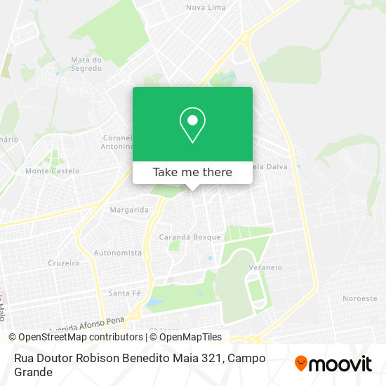 Rua Doutor Robison Benedito Maia 321 map