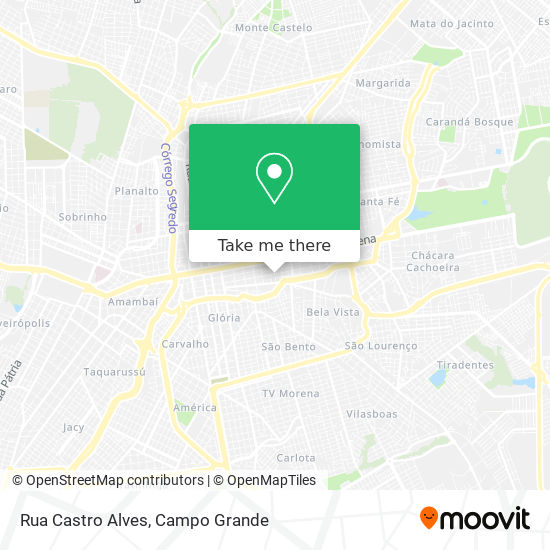 Mapa Rua Castro Alves