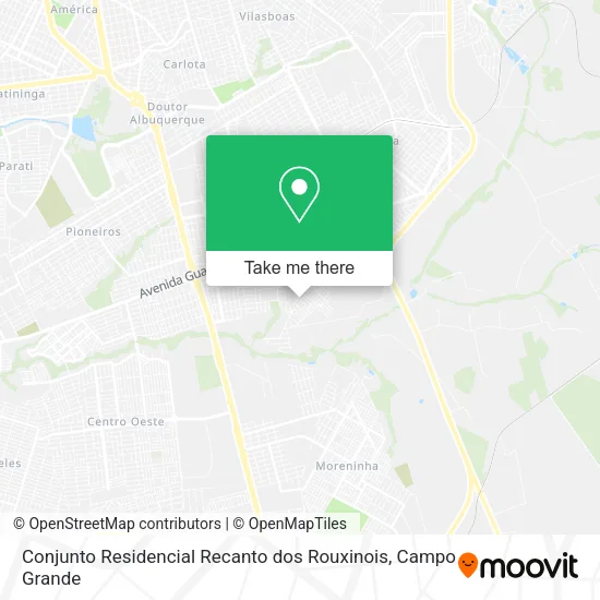 Conjunto Residencial Recanto dos Rouxinois map