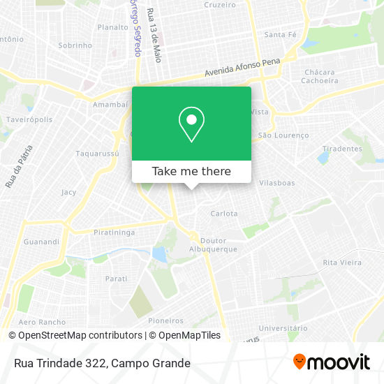 Mapa Rua Trindade 322