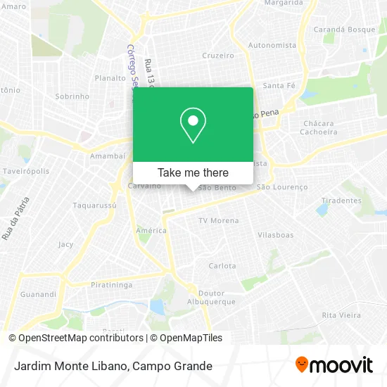 Jardim Monte Libano map
