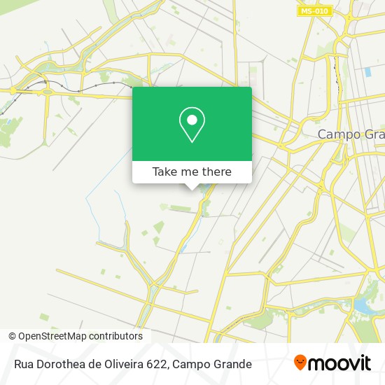 Rua Dorothea de Oliveira 622 map