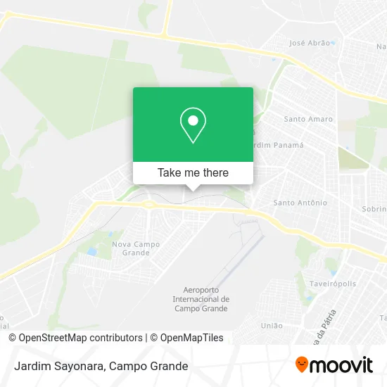 Jardim Sayonara map