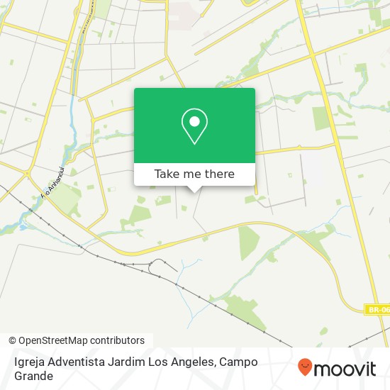 Mapa Igreja Adventista Jardim Los Angeles