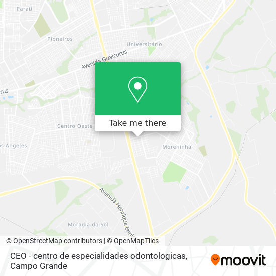 Mapa CEO - centro de especialidades odontologicas