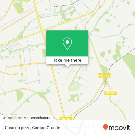 Mapa Casa da pizza