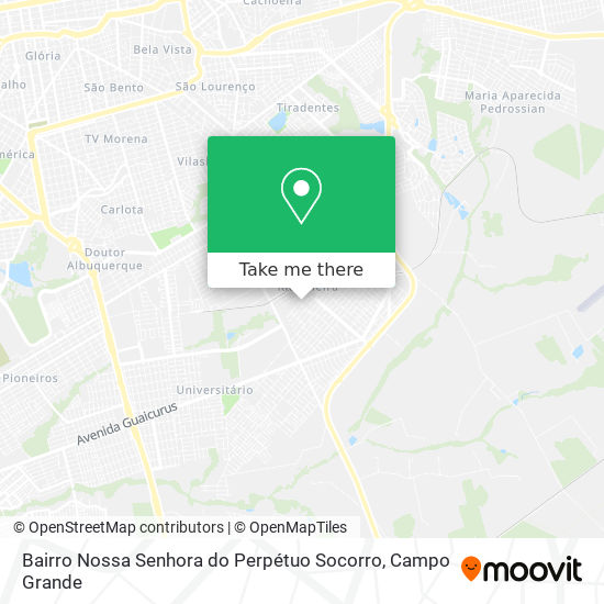 Mapa Bairro Nossa Senhora do Perpétuo Socorro