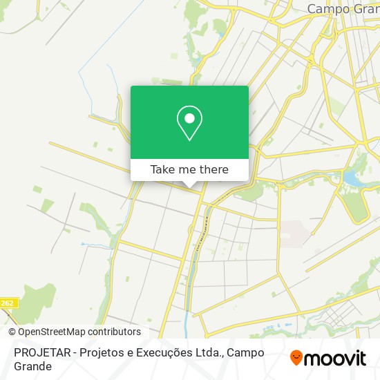 Mapa PROJETAR - Projetos e Execuções Ltda.