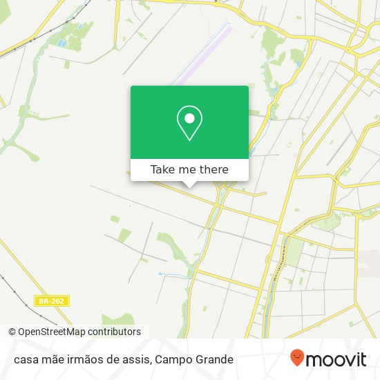 Mapa casa mãe irmãos de assis