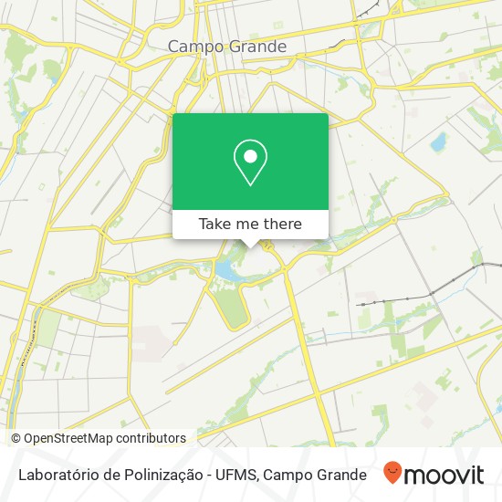 Laboratório de Polinização - UFMS map
