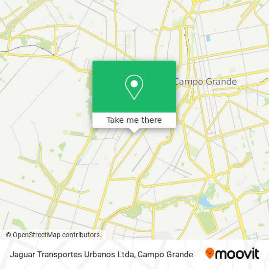 Mapa Jaguar Transportes Urbanos Ltda