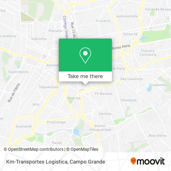 Km-Transportes Logistica map